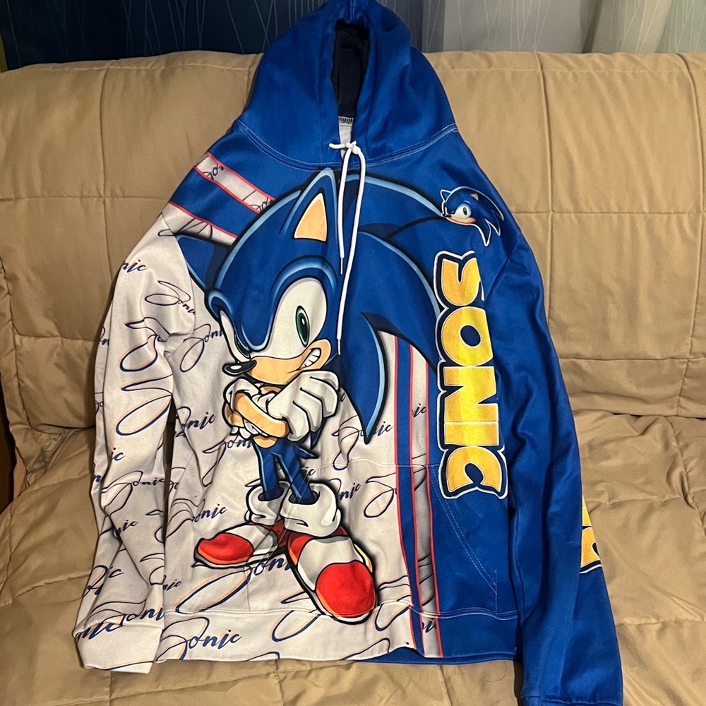 Sonic Kids Blue Hoodie